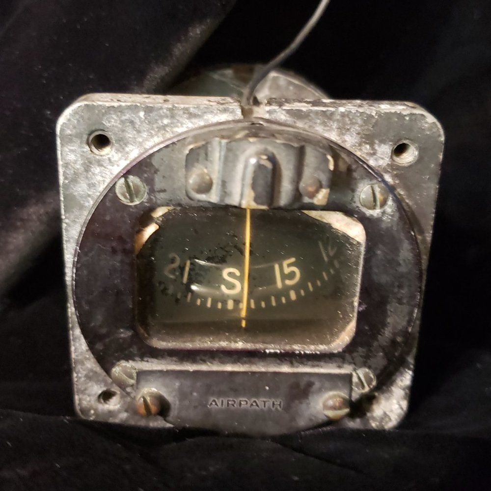 Vintage Airpath Aircraft Compass - Used